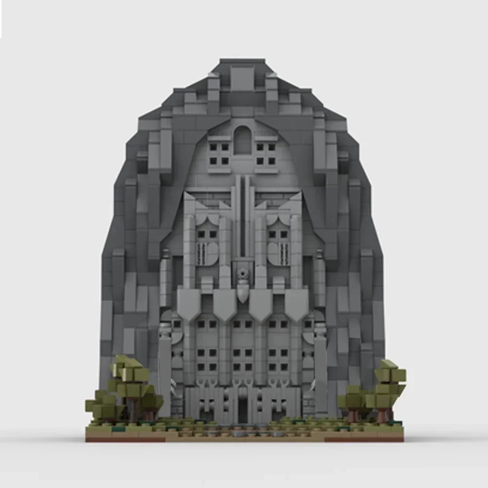 EKbricks MOC Building Block Mini Ereborer เทคโนโลยีอิฐ Hobbiter ภาพยนตร์ Street View ปราสาทประกอบสถาปัตยกรรมของเล่น