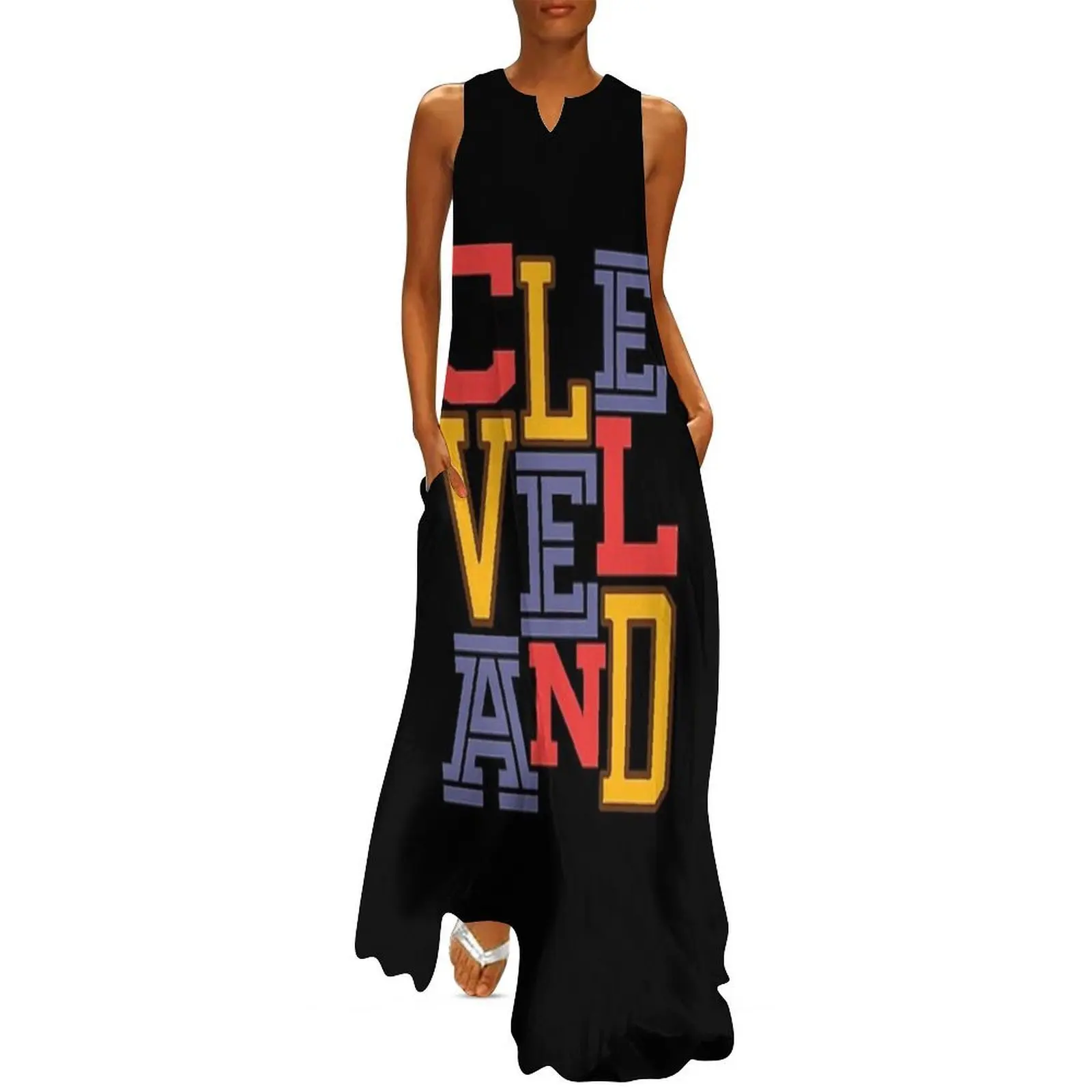 

CLEVELAND Triple Threat Long Dress women's elegant loose dresses dresses for special events Female dress