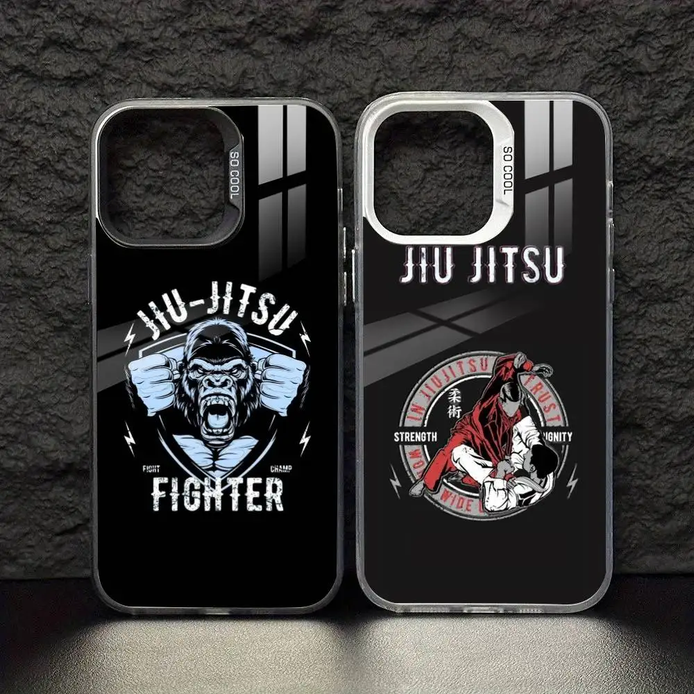 

BJJ B-Brazilian J-Jiu J-Jitsu Phone Case For iPhone17, 16,15,14,13,12 Pro Max Black Candy Matte Shockproof Cover