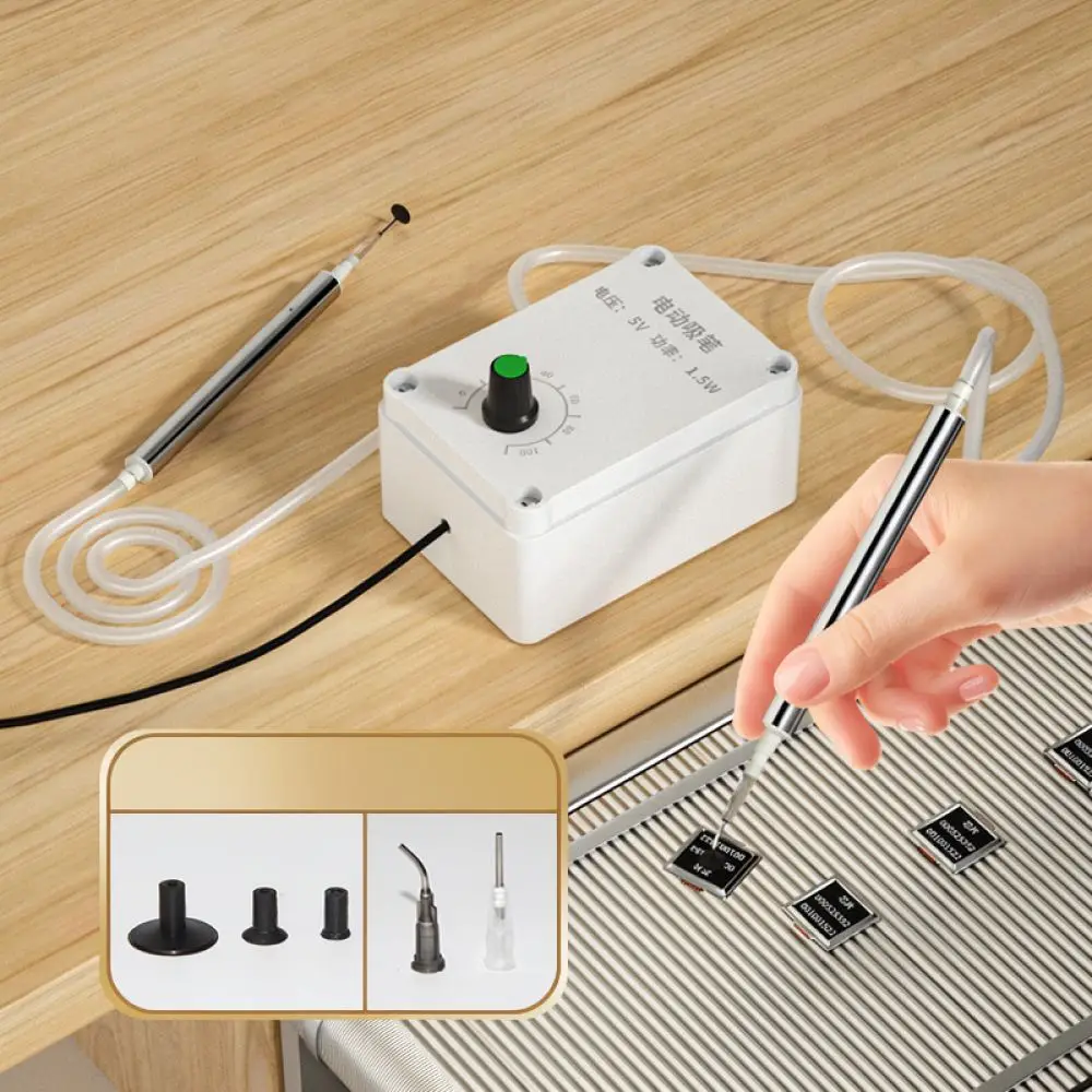 Electric Vacuum Picking Tool USB Powered IC Chip Remover Precision Assembly Device Silicone Suction Cups For Electronics