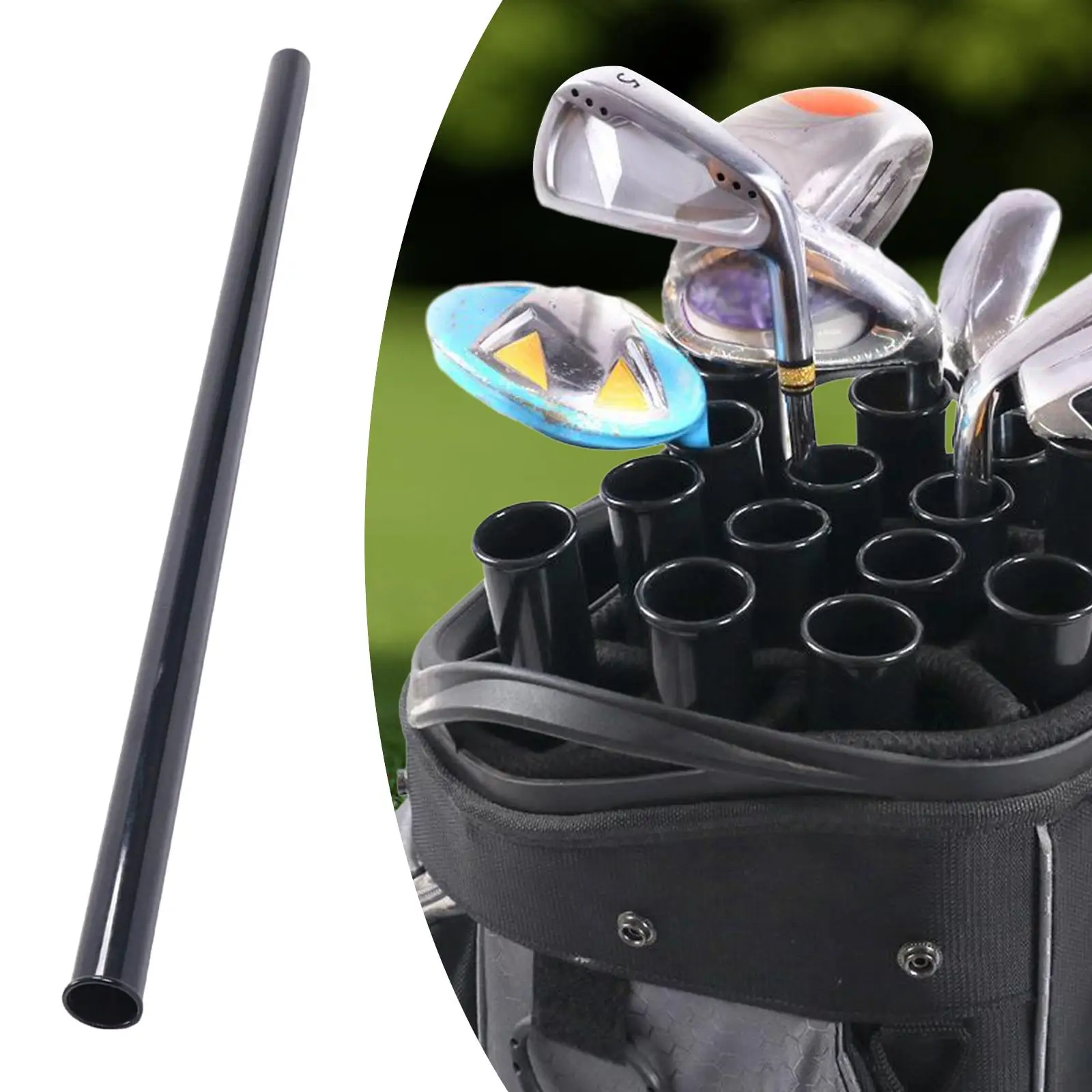 Golf Club Tube Collector Black Golf Accessories Golf Tube Divider for Birthday Gift Training Equipment Gym Golf Players Beginner