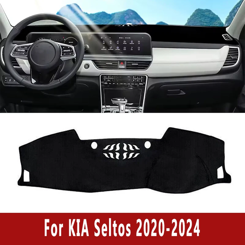 

Car Dashboard Mat Dash Cover Central Control Pad Custom for KIA Seltos 2020-2024 2021 2022 Nonslip Cape Sunshade Accessories