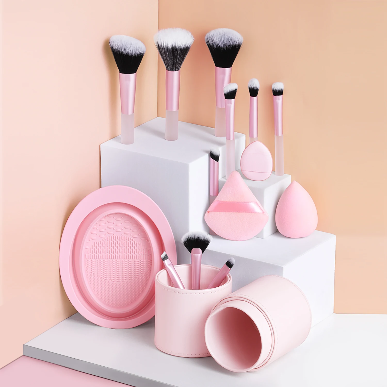 Beauty Makeup Kit Box - 10-шт кисти для макияжа с коробкой