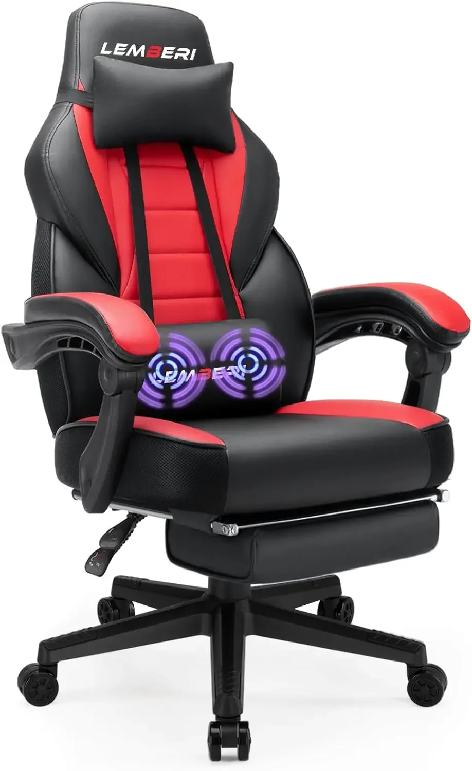 Video Game Chairs with footrest, Big and Tall Gamer Chair for Adults, Capacity, Racing Style Computer Chair with
