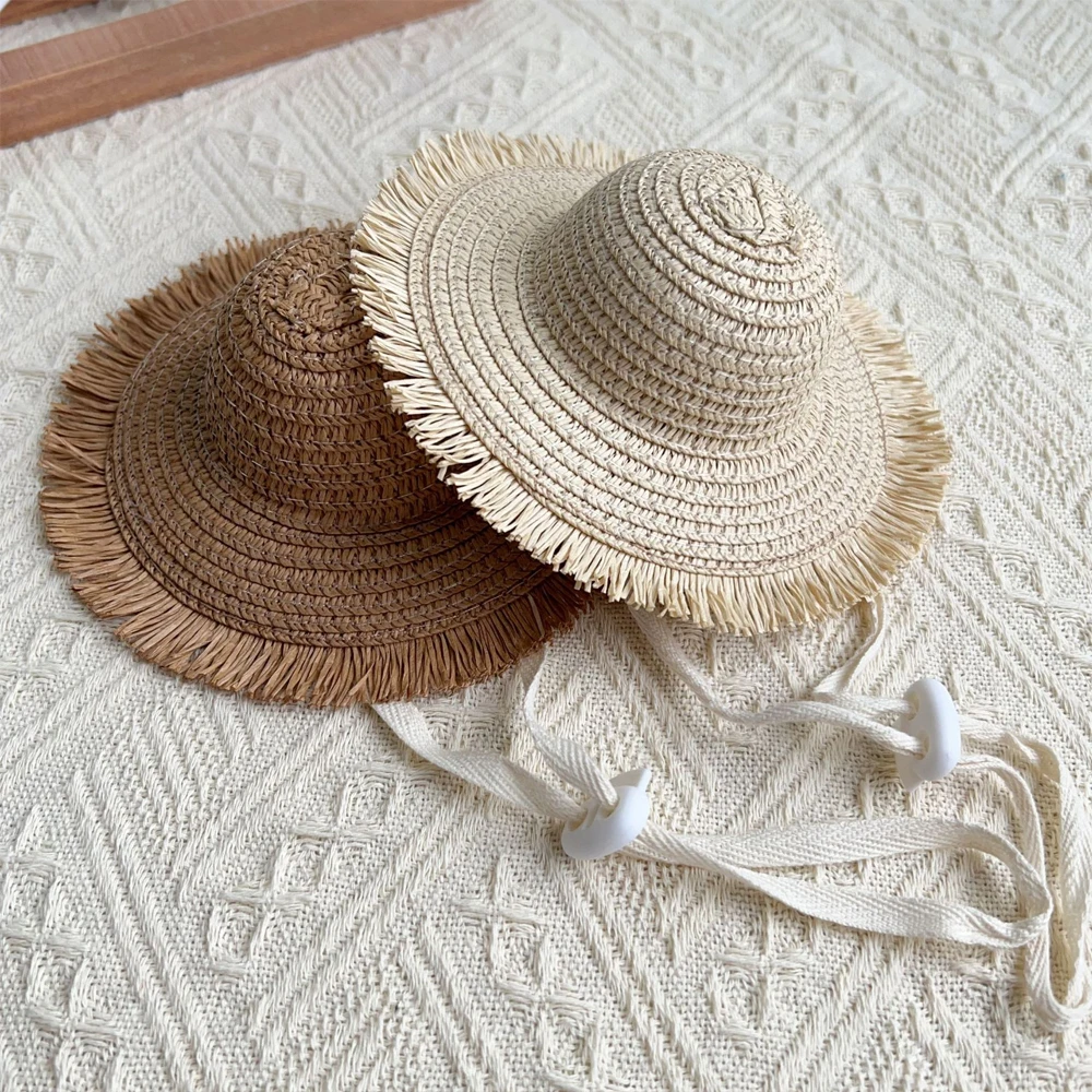 Sombrero para gatos y perros con borla correa ajustable playa - imagen 4