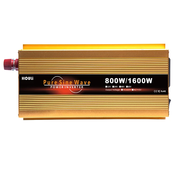 24V 48V 1600W Pure Sine Wave Inverter Portable Car Power Inverters dc 12v to ac 220v home power converter