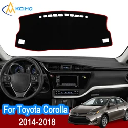 For Toyota Corolla 2014-2018 Car Dashboard Cover Avoid Light Pad Instrument Platform Cover Mat Carpet Accessories
