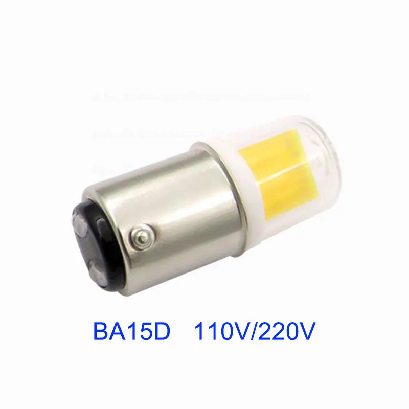 

BA15D LED Bulb 5W 120V 230V Dimmable BA15D Double Contact Bayonet Base T3/T4 BA15D LED Corn Bulb for Sewing M