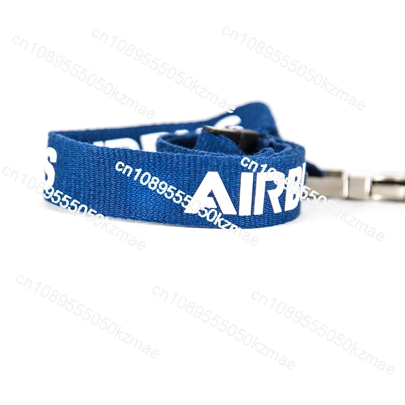 Airbus AIRBUS Boeing metal buckle hanging rope easy to pull buckle wide version work ID card set crew chest card boarding pass