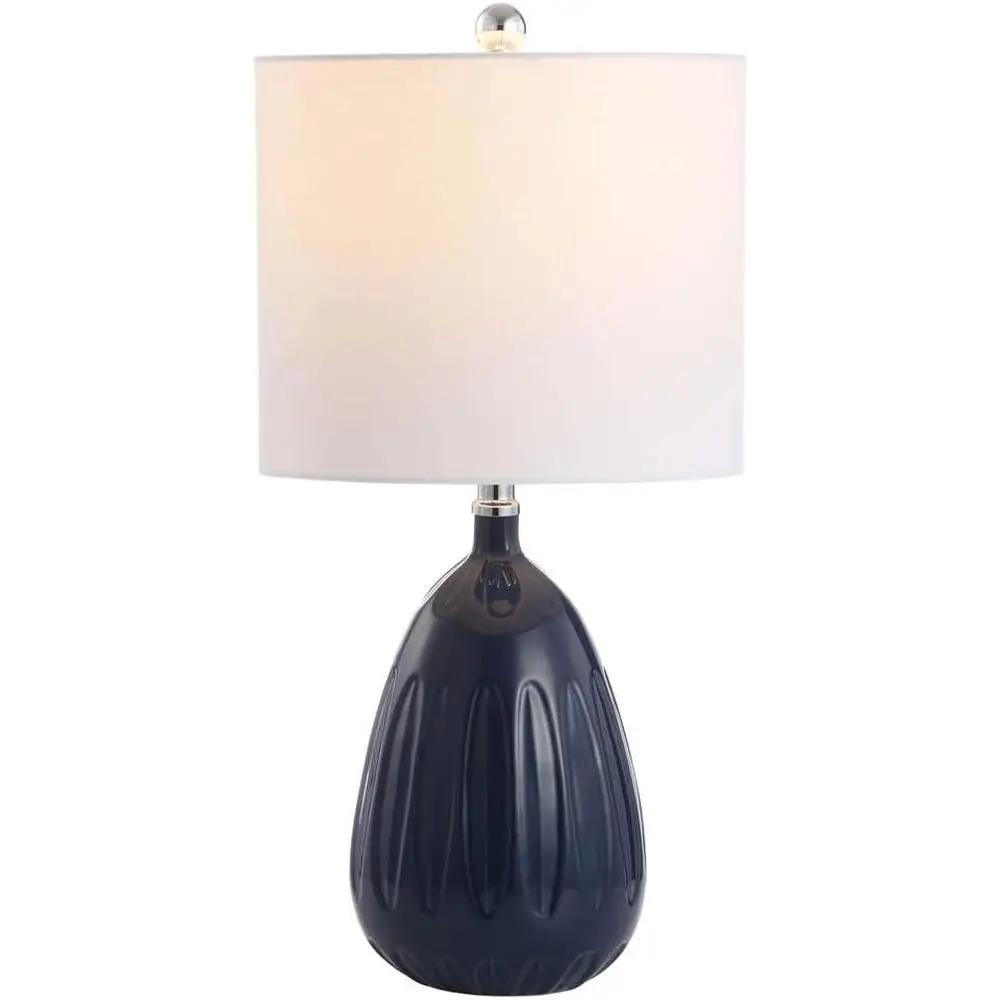

20-inch Navy LED Table Lamp for Bedroom, Living Room, Home Office, Desk, and Nightstand (Bulb Included)