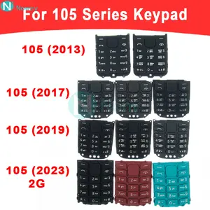 Bilashmart Nowey 105 2013 Cover Keyboard Nokia 105 2017 / 105 2019 /105 2023 2G Phone English Russian Arabic Keypad Housing Parts