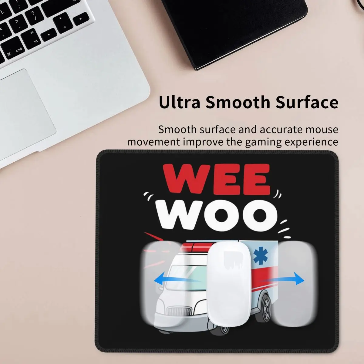 

Wee Woo скорая помощь фельдшер аварийная медицина подарок коврик для мыши компьютерная клавиатура коврик для мыши игровой ПК ноутбук настольный коврик настольные коврики