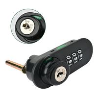 New Zinc Alloy Mechanical Password Lock 3 Digital Code Anti-theft Combination Lock Hardware Security Drawer Lock Cabinet Mailbox