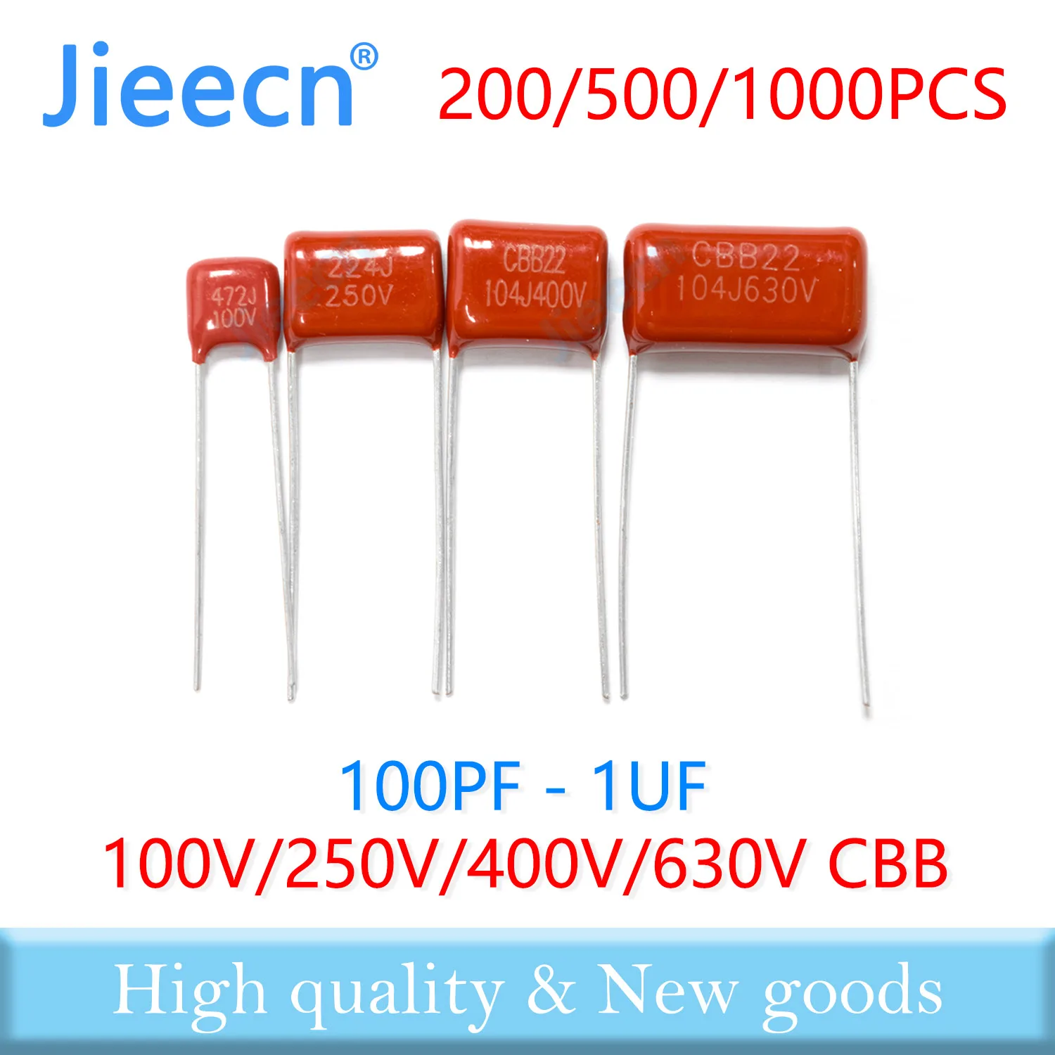 100V 250V 400V 630V 100 PF - 1 UF CBB Polypropylene Film Capacitor 100 NF 10 NF 103 104 680 NF 6.8 NF 22 NF 33 NF 47 NF 68NF 105