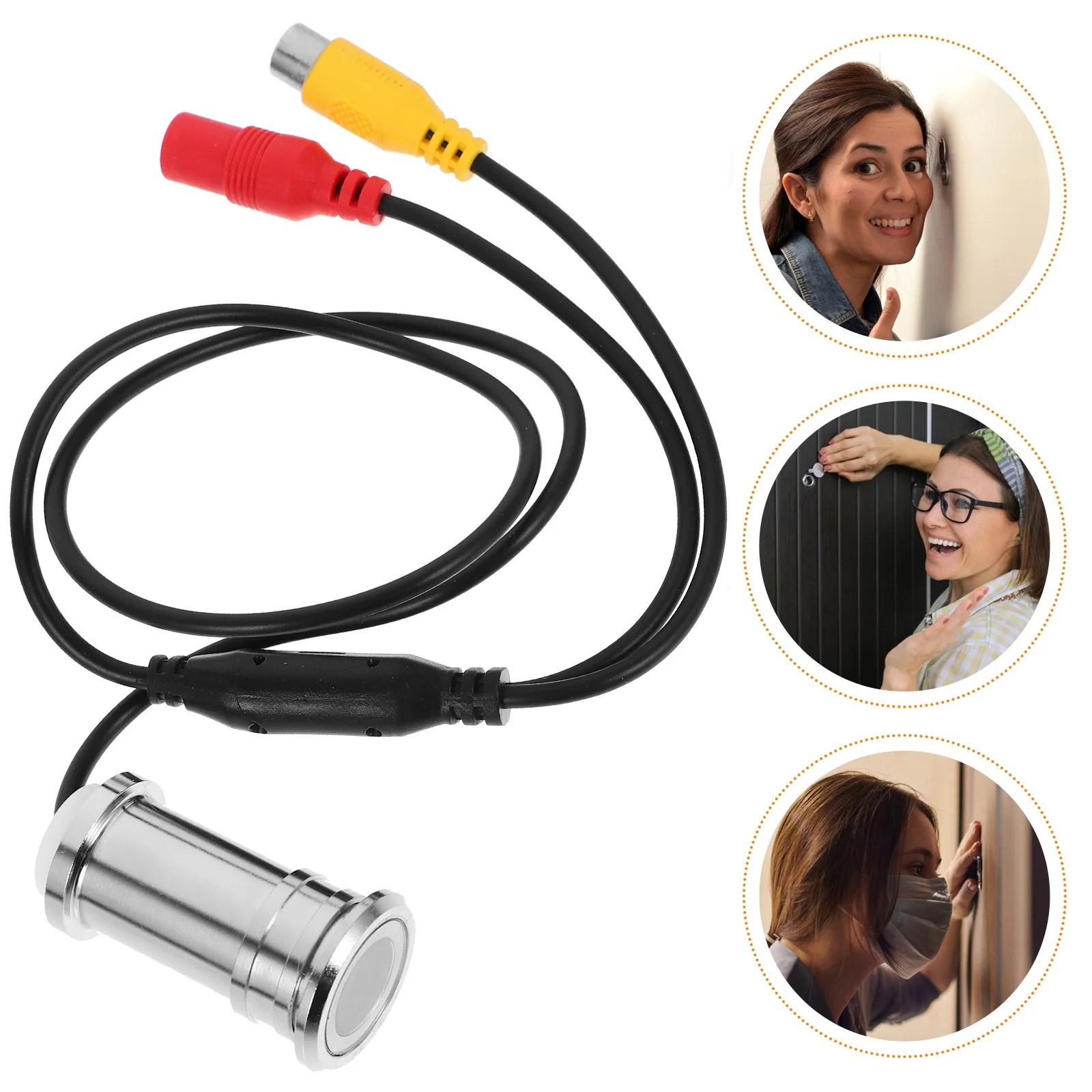 

Wide Angle Clear Door Viewer 3.6mm Focus Lens 800tvl Cmos Video Sensor Cctv Door Eye Hole Security Camera 90 Degree Indoor