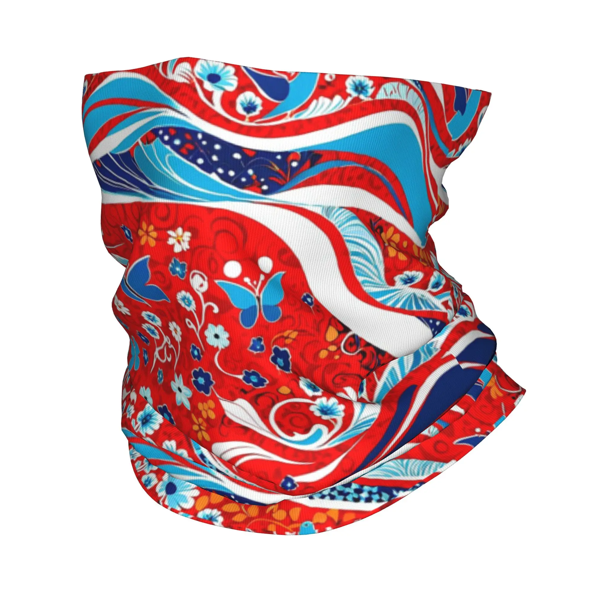 

Абстрактные яркие бабочки на цветочном принте, бандана, накидка на шею, шарф с принтом, балаклава, для походов, рыбалки, для мужчин, женщин, взрослых