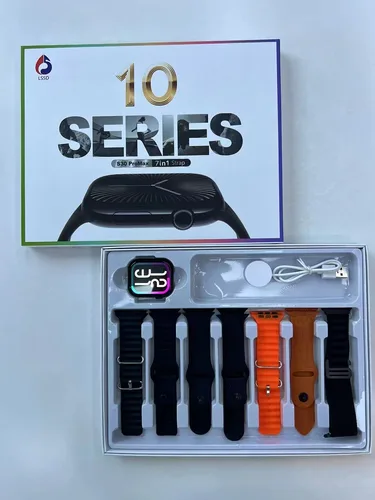 Imagen 2 del producto Reloj inteligente S30promax Serie 10 pantalla infinita versión 7 + 1 correas reloj inteligente deportivo más nuevo Bluetooth llamada telefónica pulseras inteligentes