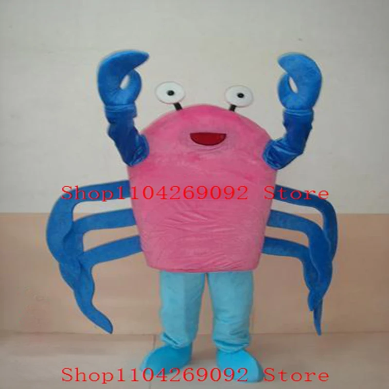 

Anime Pink Crab Mascot Costume Cartoon Crab Mascotter Birthday Cosplay Costumes Character Party Maskote Carnival Suit