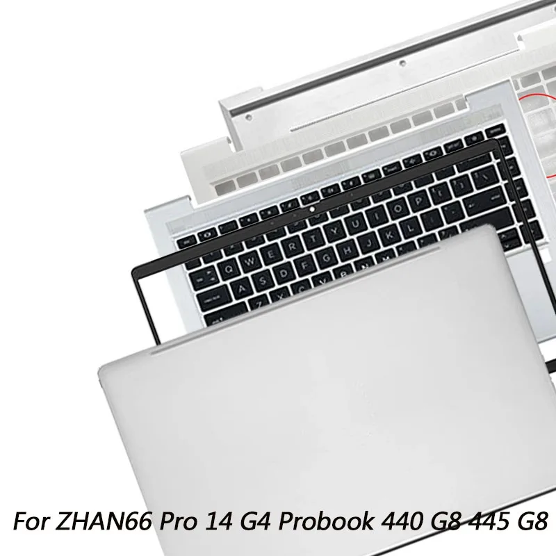 

NEW For Probook 440 G8 445 G8 ZHAN66 Pro 14 G4 Laptop LCD Rear Cover/Front Frame/Palm Pad/Keyboard/Bottom Cover/Silver