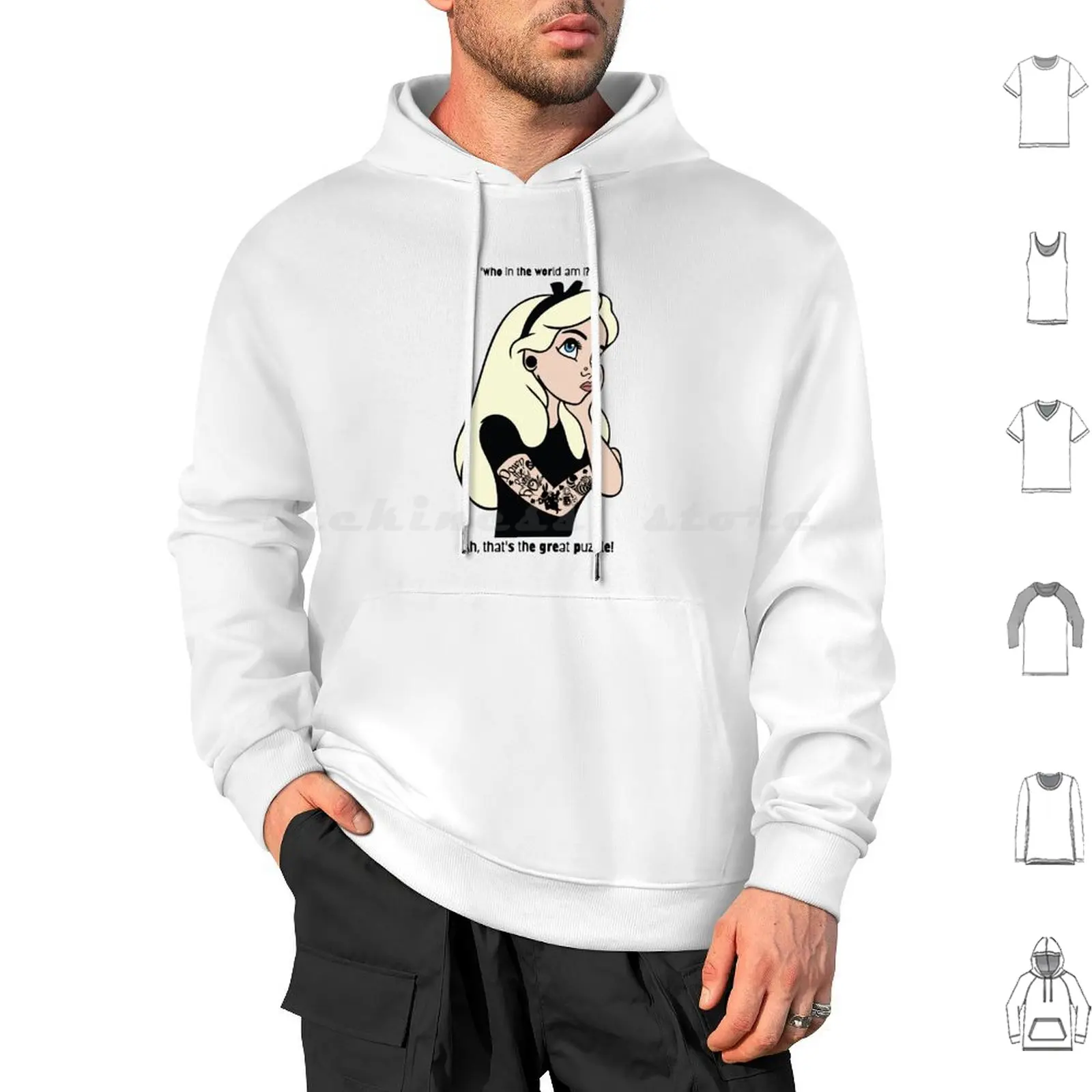 

Vintage Retro Punk Alice In Print Awesome For Music Fans Hoodie Cotton Long Sleeve Vintage Retro Punk Alice In Awesome For