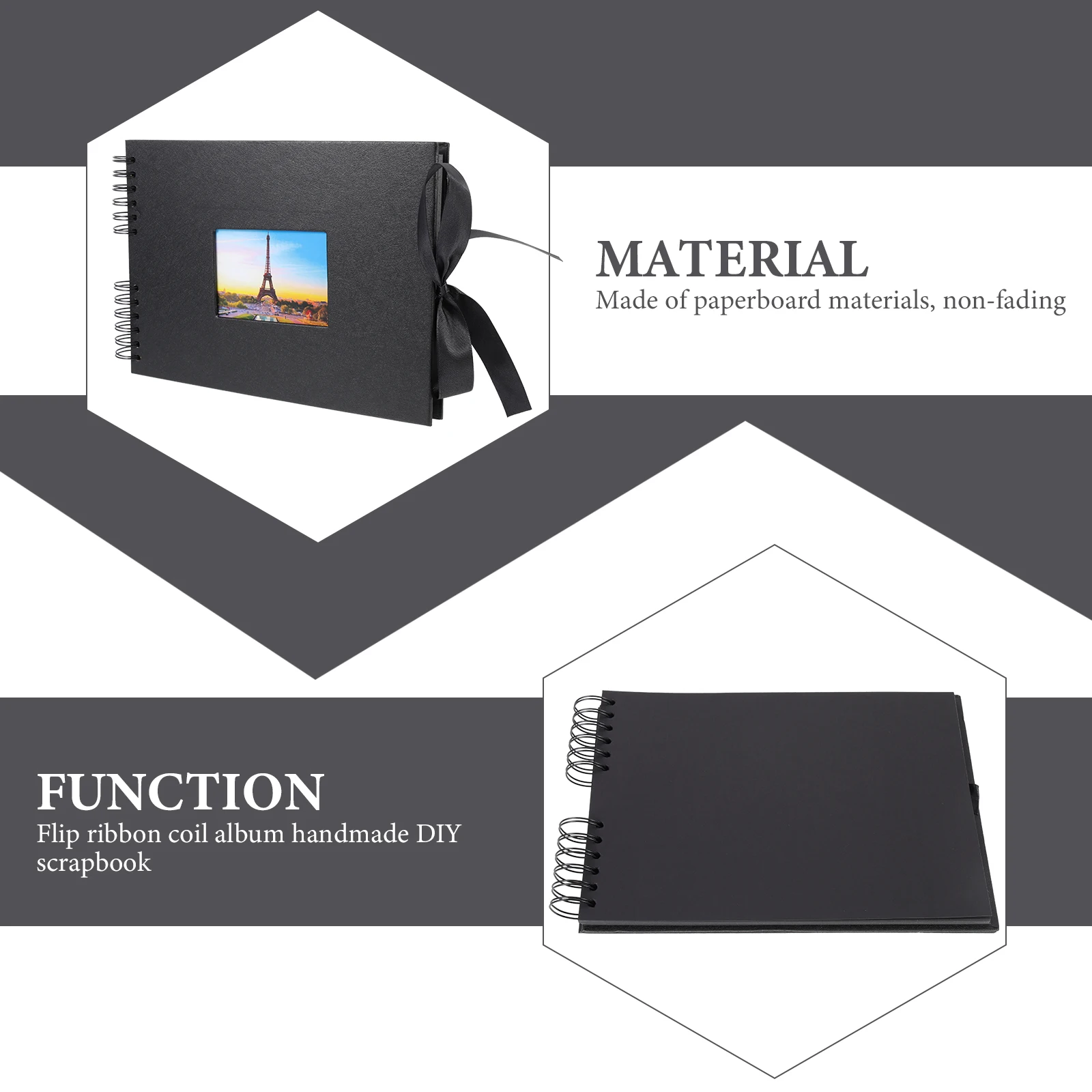 

Creative Photo Album Scrapbook Family Memories Coil Bound Picture Holder Stickers Home Use 12X12 Inches Decorative