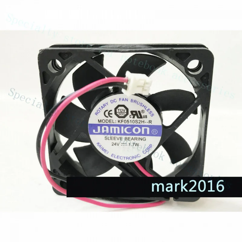 A+ JAMICON Cooling Fan KF0510S2H-R DC24V 1.7W 2-Pin 50x50x10mm