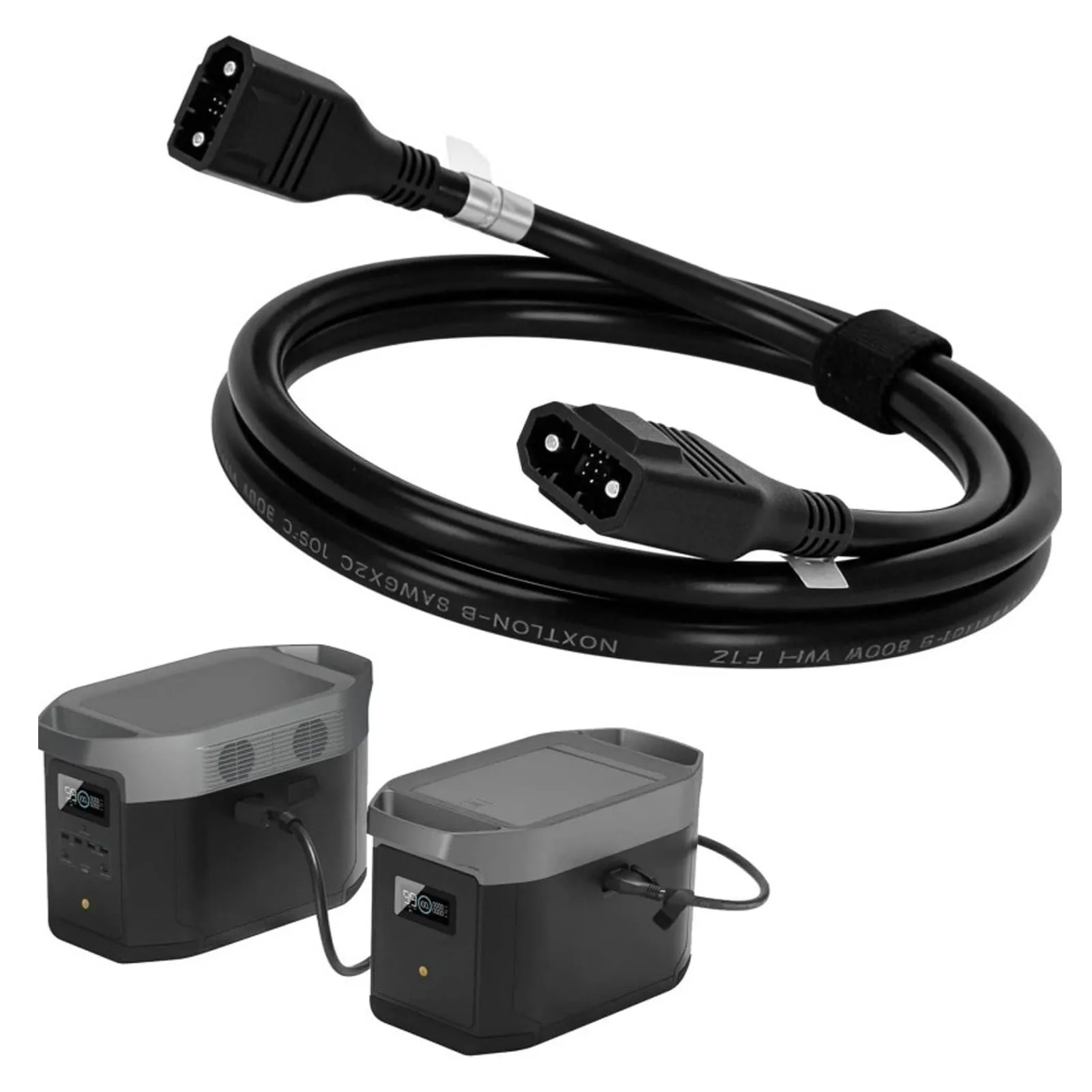 XT150 Extra Battery Connection Cable Fit for EcoFlow Delta 2 Max Delta Max Delta 3 Plus Delta 3 1500 Extra Battery Wire
