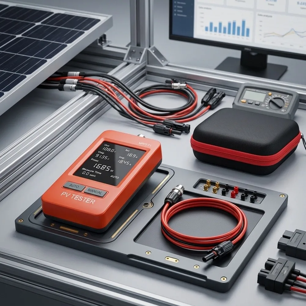 Portable Solar Panel Tester PMA1800 Designed for Field Use With 20V 120V Input Range and 0A 60A Current Measurement Capability
