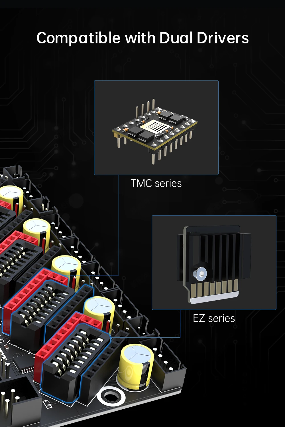 BIGTREETECH BTT SKR 3 EZ 32 Bit Motherboard EZ5160 Pro TMC2208 Upgrade SKR2 Steuerplatine Für Raspberry Pi Ender 3 Ender 5 Drucker – Detail 8