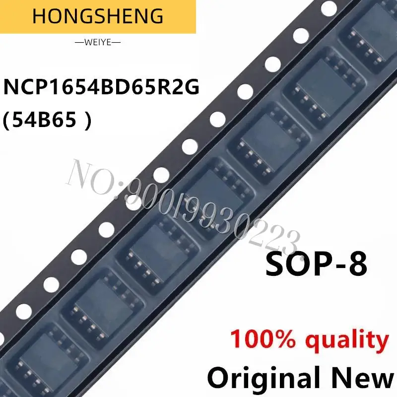 100% New 10pcs/lot   54B65 NCP1654 NCP1654BD65R2G sop-8 Chipset