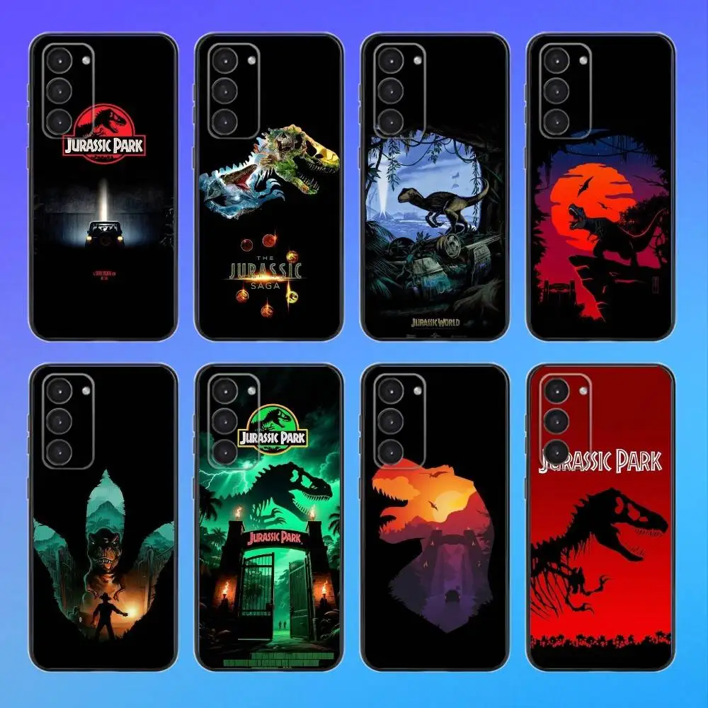 

J-Jurassic P-Park D-DinosaurS Black Soft Phone Case For Samsung Galaxy A73,A72,A71,A53,A52