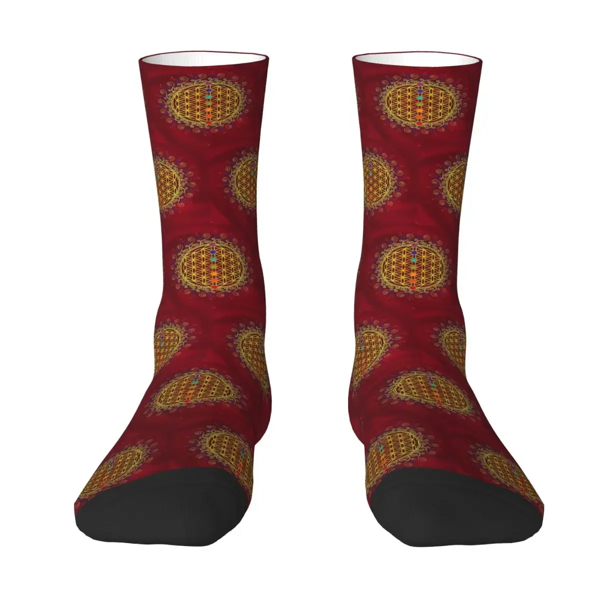 

Flower Of Life,Chakras,Spirituality,Yoga,Zen Socks Harajuku Stockings All Season Long Socks for Man's Woman's Christmas Gifts
