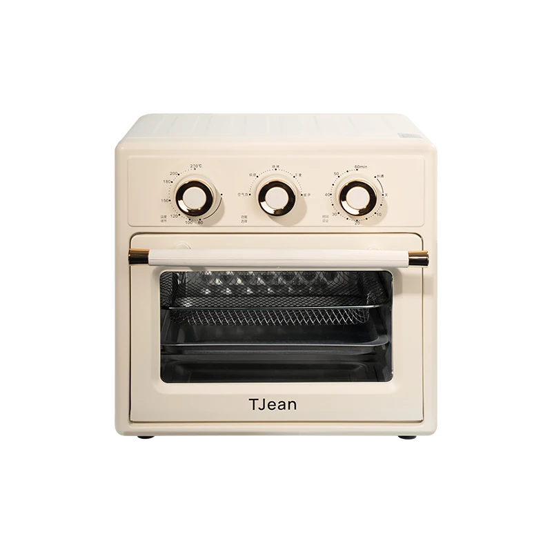 TJean Air Fryer Oven Cooker Inverter 16L Multifunctional Household multiplayer Electricity Toaster Rotisserie Bake Grill