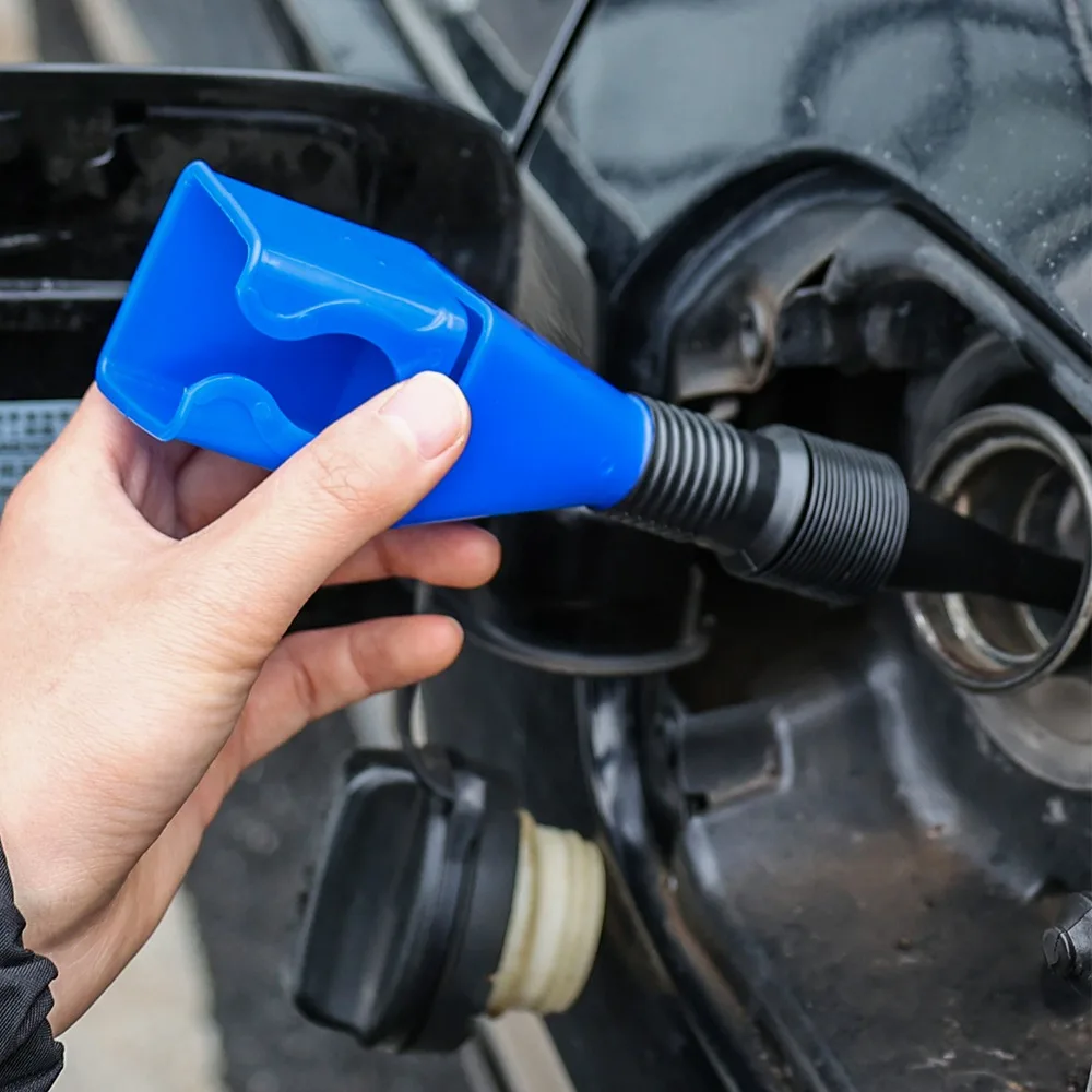 Foldable Flexible Hose Fuel Funnel Extended Anti Spill Portable Telescopic Liquid Refueling Tool for Car Motorcycle Truck SUV
