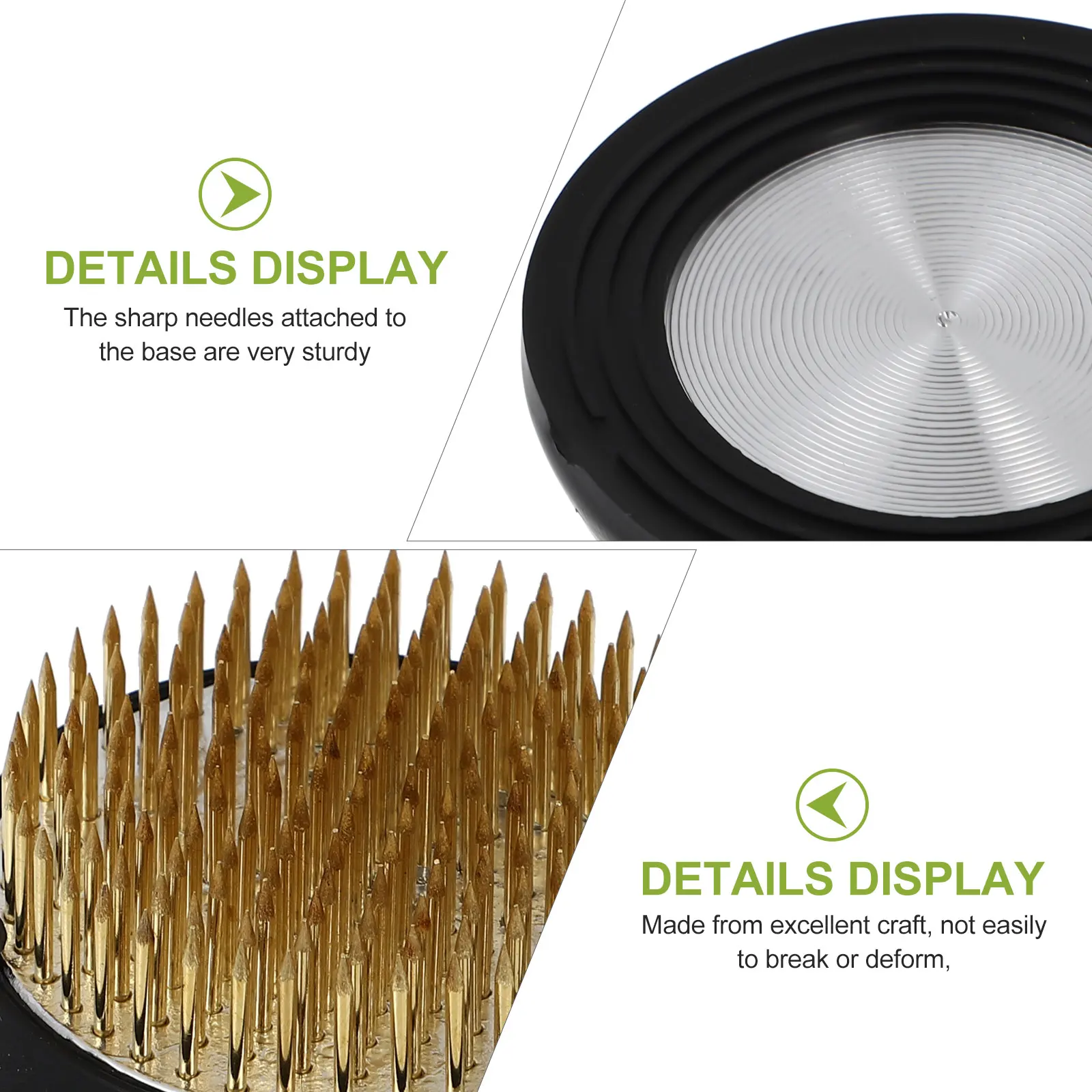 

3pcs Floral Arrangement Holder Flower Fixation Base Floral Pin Japanese Flower Holder For Diy Home Decoration Reusable Durable