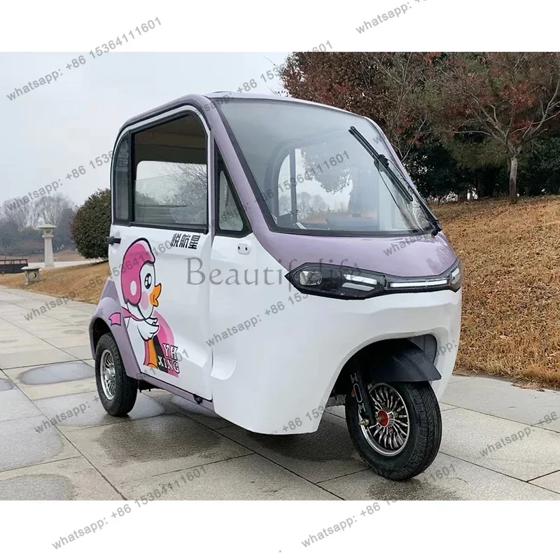 

Upgraded version of household electric tricycle, high power+large space+rainproof roof, all in one car!
