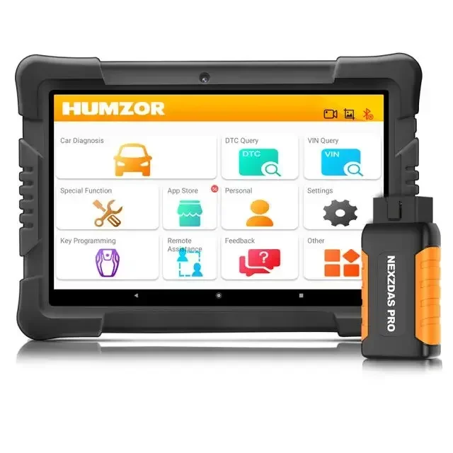 Humzor-Tablette Bâle zDAS Pro de 9.6 pouces, outil de diagnostic automatique du système complet, EAU OBD2, lecteur de code de voiture avec IMMO/ABS/EPB/SAS