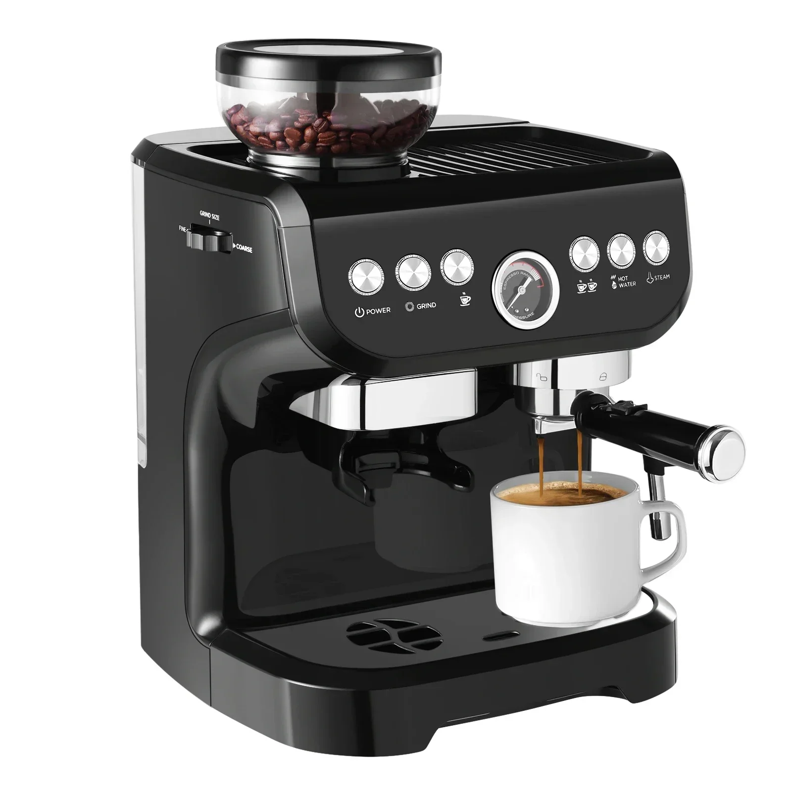 

Drop Shipping Fully Automatic 19 Bar Espresso Coffee Machine With Milk Frother