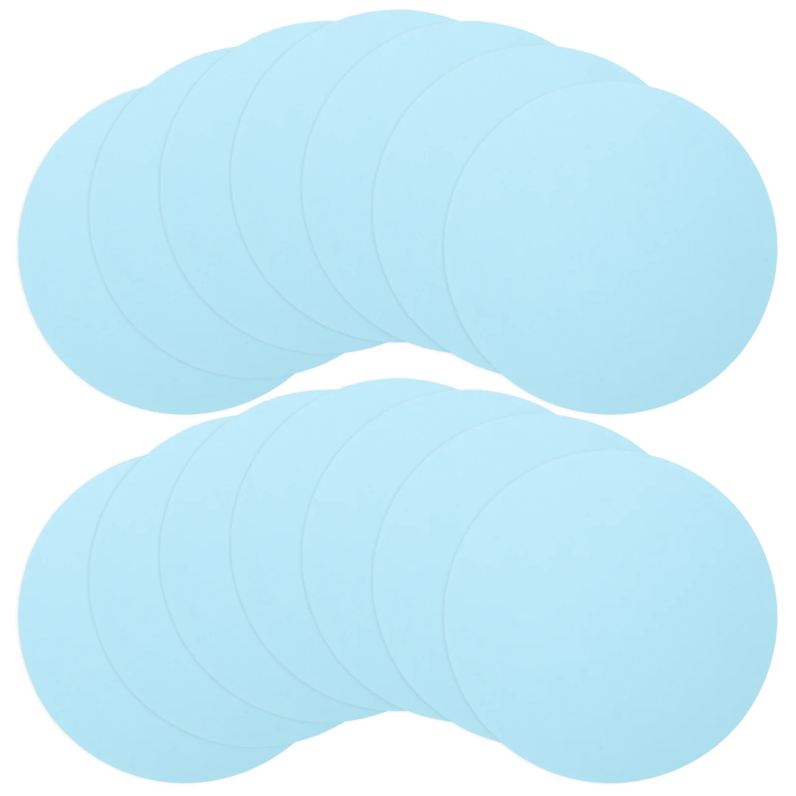 

20 Pcs Round Cardboard Circle Painting Blank Greeting Paper Drawing Art for Sky-blue Colour Craft Child