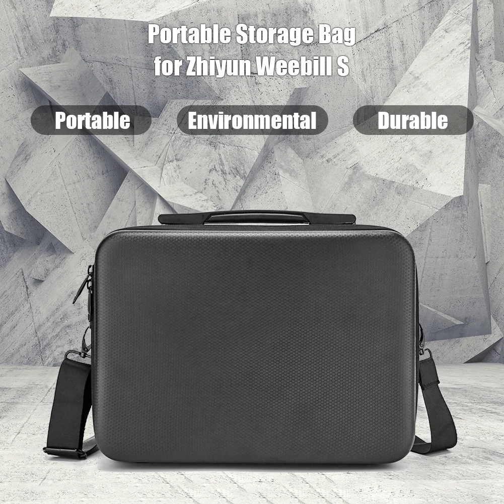 Durable Storage Bag Delicate Design Portable PU Protective Carrying Case for Zhiyun Weebill S Handheld Gimbal Stabilizer Handbag