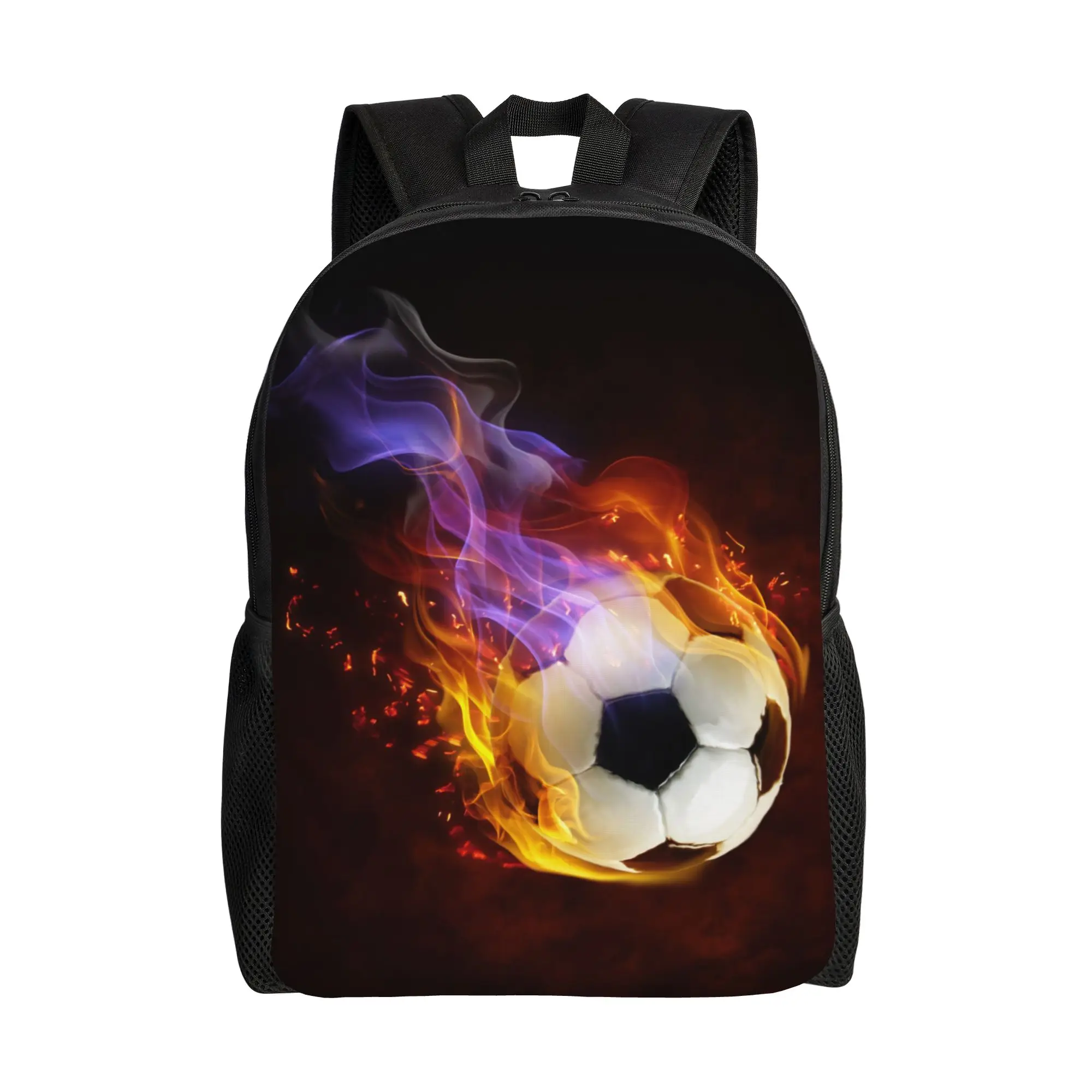 

Спортивный рюкзак Fire Soccer для подростков, студентов, мужчин и женщин, для ноутбука, с отделением для футбольных мячей, на каждый день