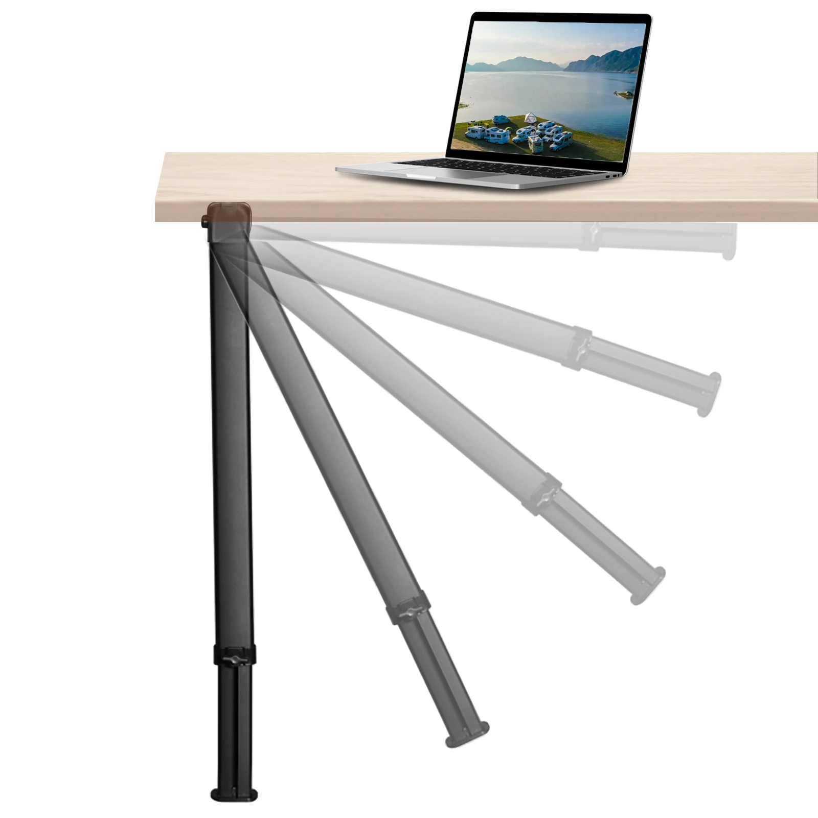 RV Table Support,Folding Table Leg,Foldable Table Base Leg 54-93CM/21-36in Adjustable Heavy DutyTable Leg Lifting Telescopic