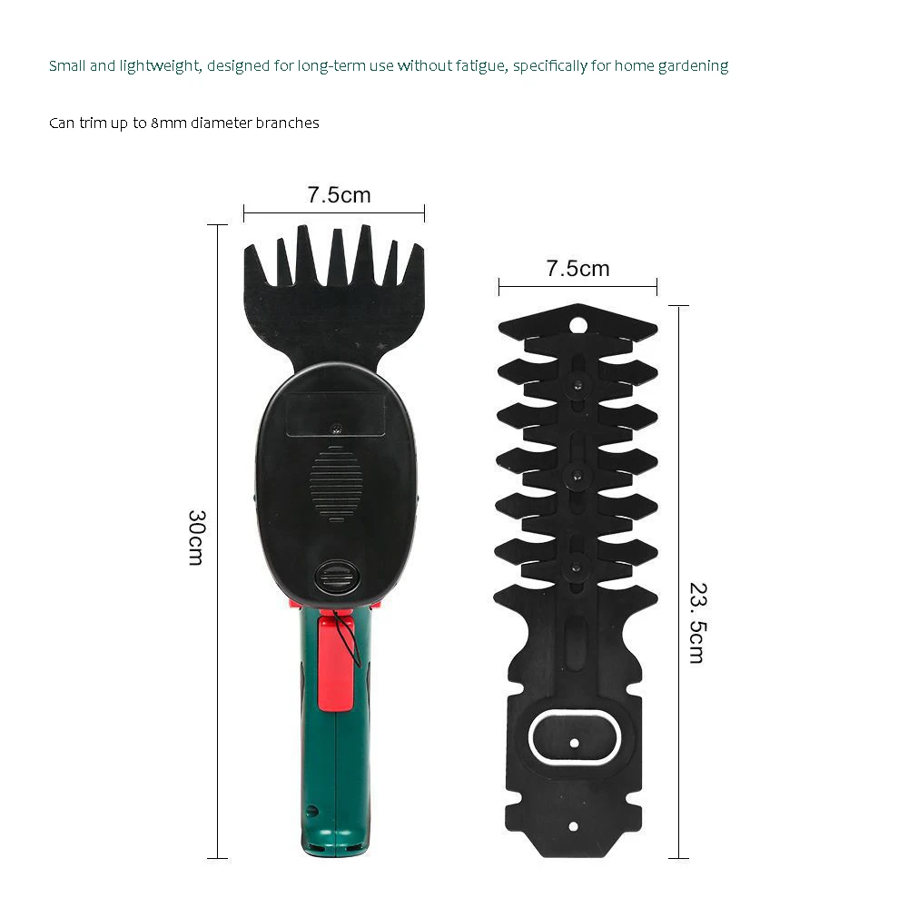 Rechargeable Garden Pruning Shears Grass Hedge Trimmer Electric Hedge Trimmer Cordless Garden Tool