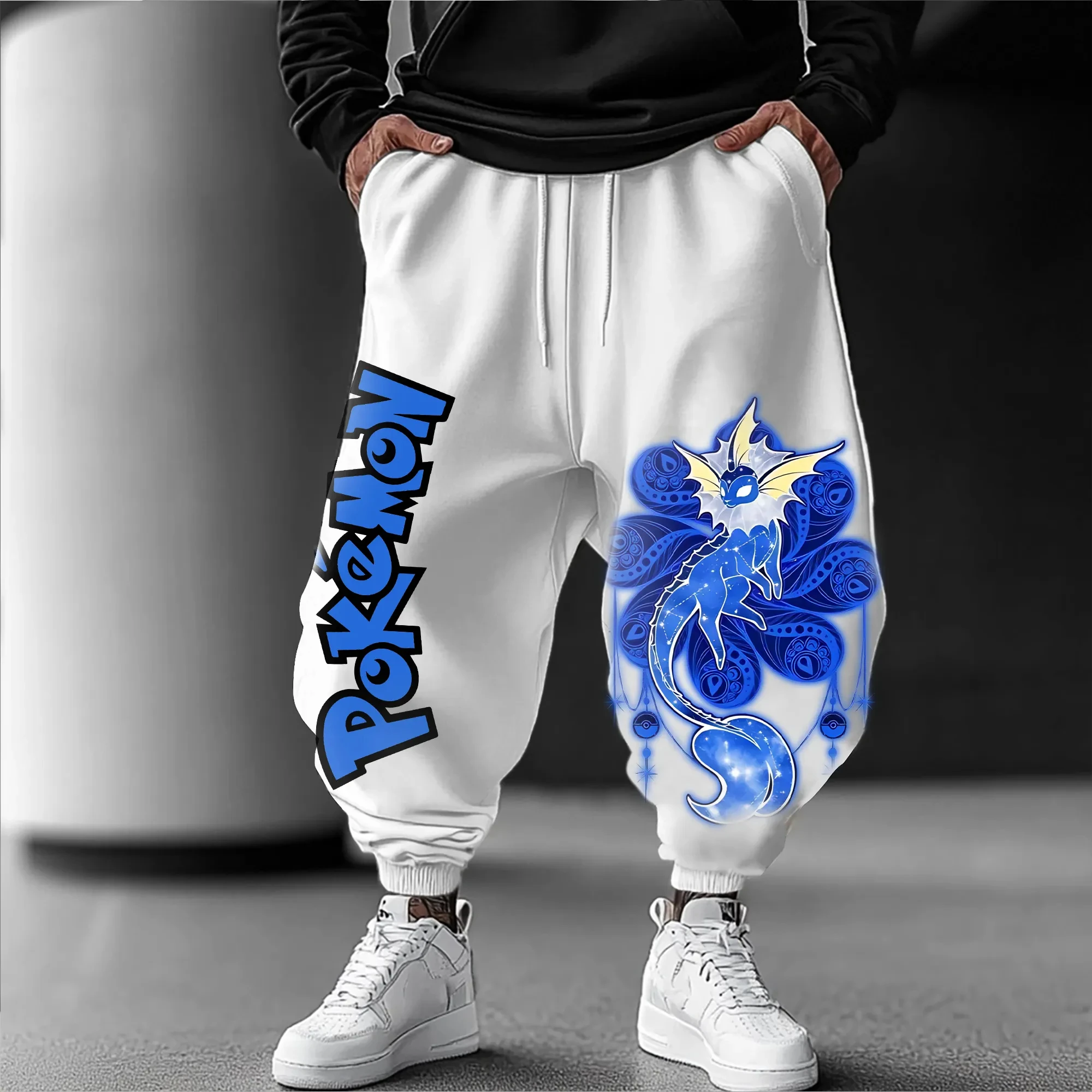 Pokemon, Pokemon, Pokemon Pantaloni skinny, Pantaloni della tuta per ragazzi e ragazze, Pantaloni lunghi casual per studenti