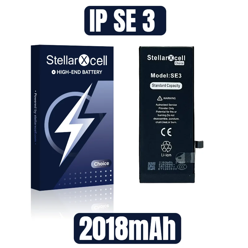 StellarXcell Choice Batterij voor iPhone Batterij IPse3 11 12 13 14 15 plus pro mini promax 100% Originele Kwaliteit Originele capaciteit - afbeelding 1