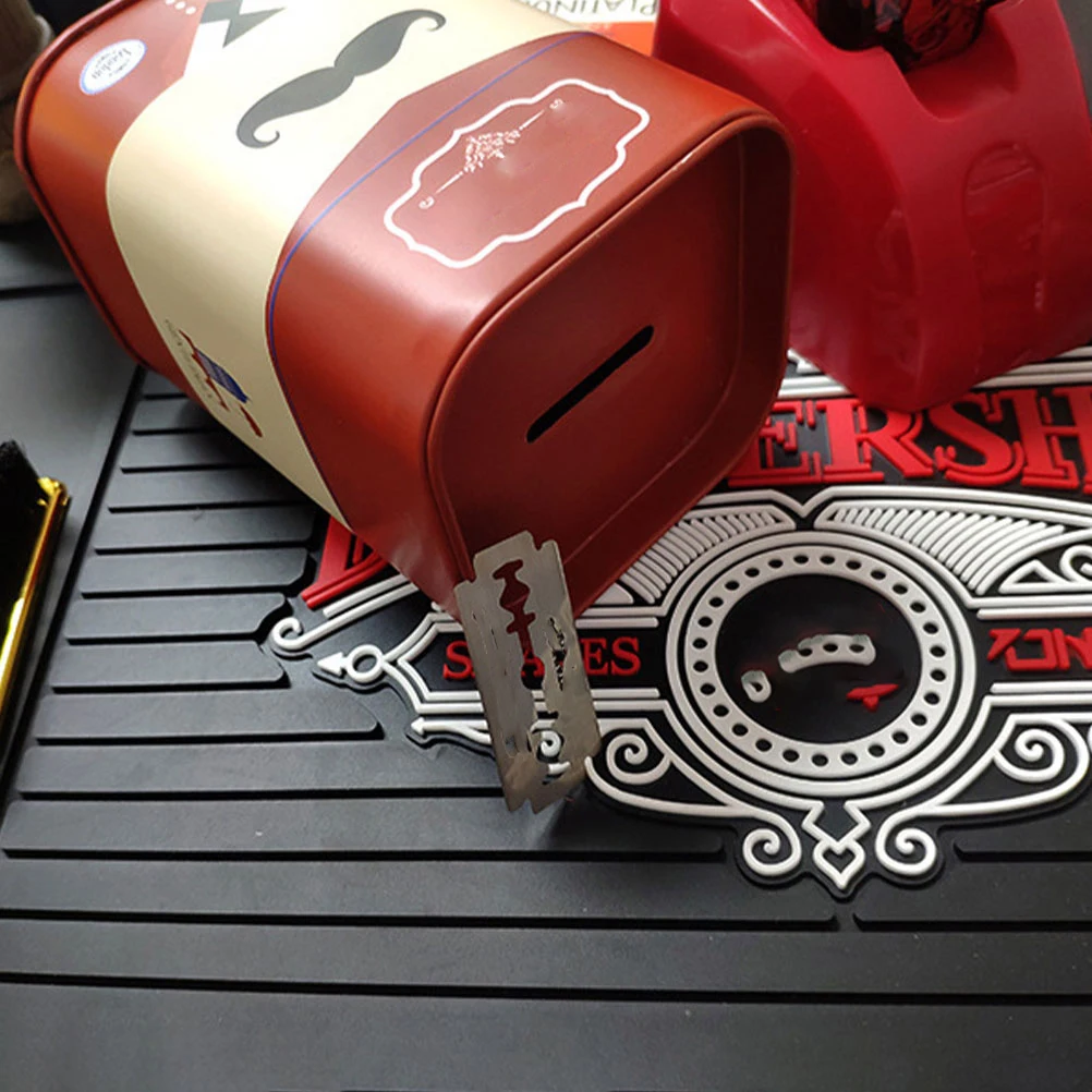 

Razor Blade Storage Box Stainless Steel Man Trash Bin Razor Disposable Container Red Barbershop Salon Use Premium Material Safe