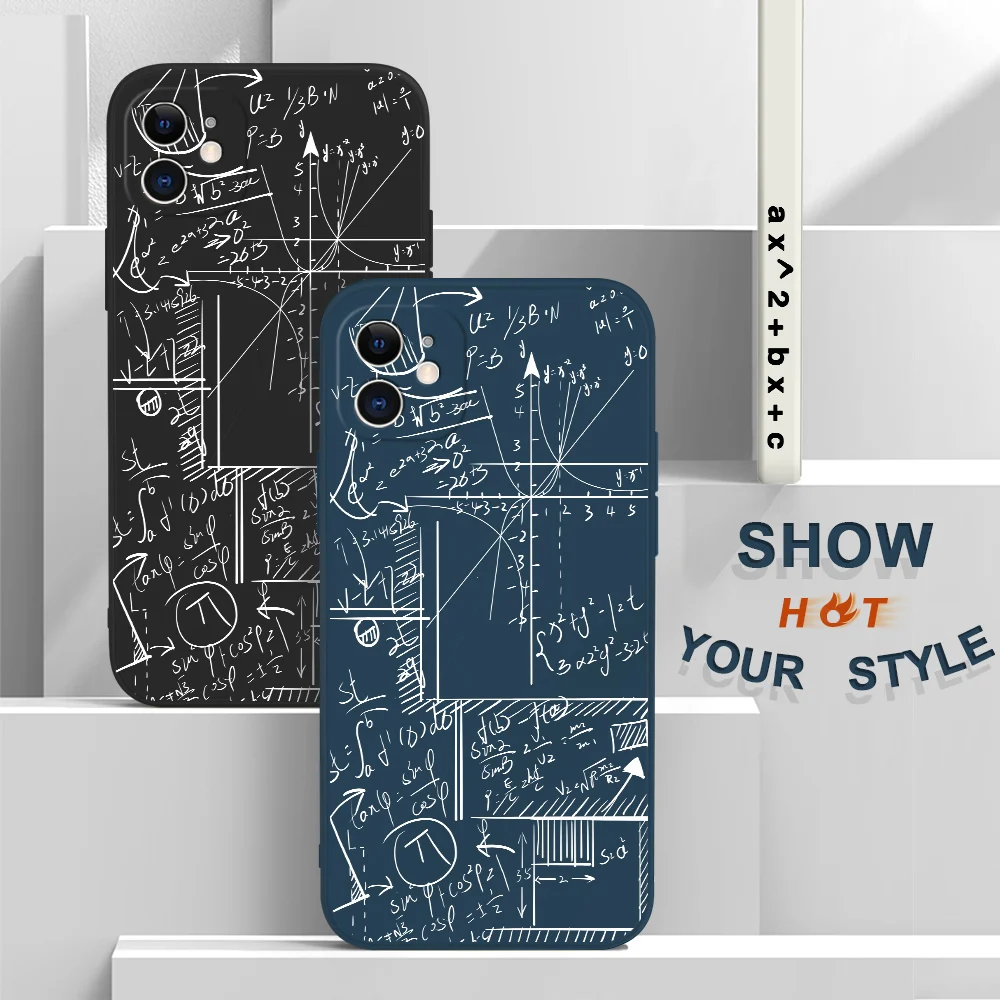 For Oneplus Nord 2 5G Case Useful Mathematical Formula Edge Pattern Silicone Full Camera Protect Phone Cover For One Plus 9 Pro