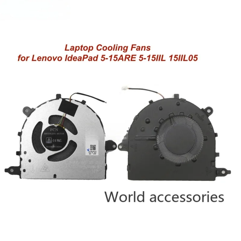 5V CPU Laptop Cooling Fans for Lenovo IdeaPad 5-15ARE 5-15IIL 15IIL05 5-15ARE05 15ITL05 Notebook Cooler Fan Radiator 5F10S13906