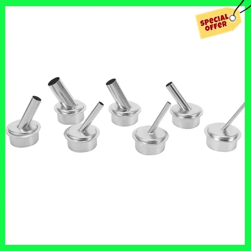 

LBER 14Pcs 45 Degree Bent Curved Heat Nozzle 2.5/3/4/6/7/9/12Mm Hot Air Nozzles For QUICK 861DW Soldering Station