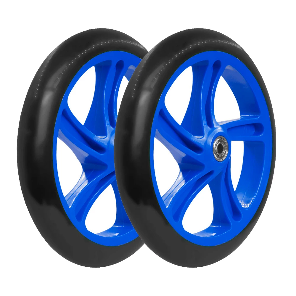 1/2pc Solid Wheels 200mm Adult Scooter for Razor and Adult Kick Scooters with ABEC 7 Bearings Wheels Replacement Scooter Wheel image 3